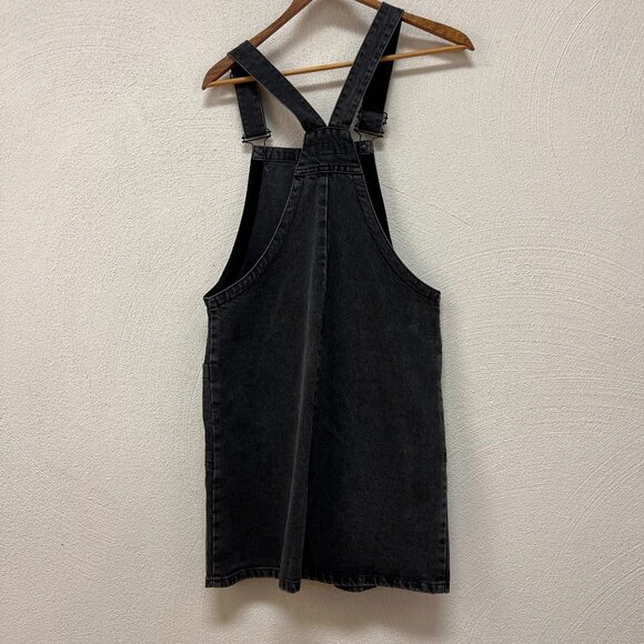 Jack Wills Black Denim Pinafore Dress - Picture 3 of 8
